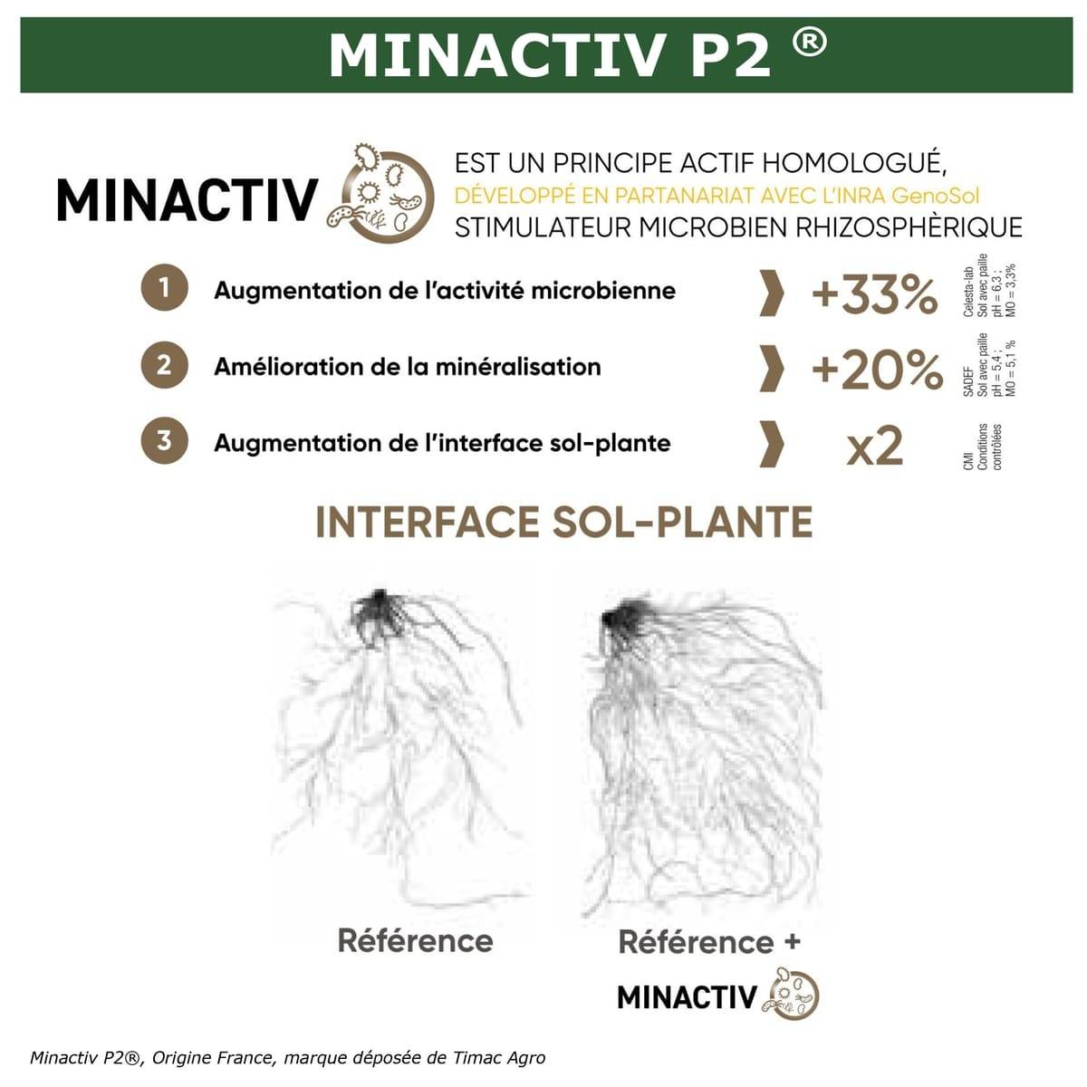 SOLU’CONTROL - 4 kg de Minactiv P2® – Engrais phosphate naturel – Avec Calcimer® marin et stimulateur microbien – Racines solides, gazon dense - Image 7