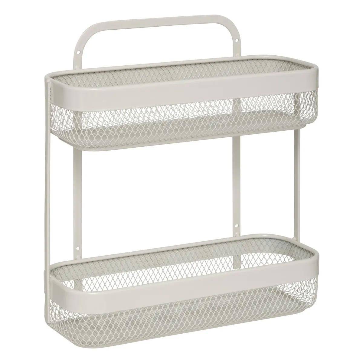 Étagère de Cuisine 2 Niveaux "Mayaj" 34cm Beige - Image 1