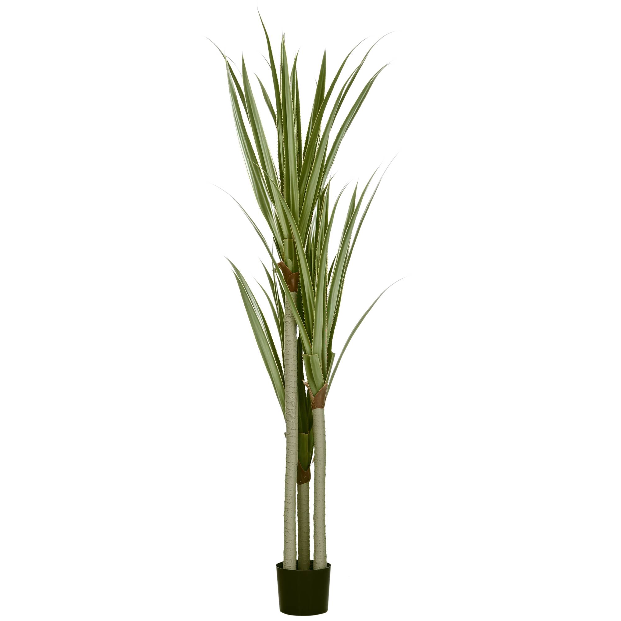 ComfortXL - Yucca Artificiel Géant PEVA et Bambou Maison Bureau Végétalisation Sans Effort 190cm Vert - ComfortXL Outdoor Living