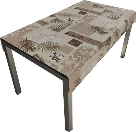 Nappe Composition PVC Base Polyester Anti-taches Palmiers Taille 140X160 CM - Image 1