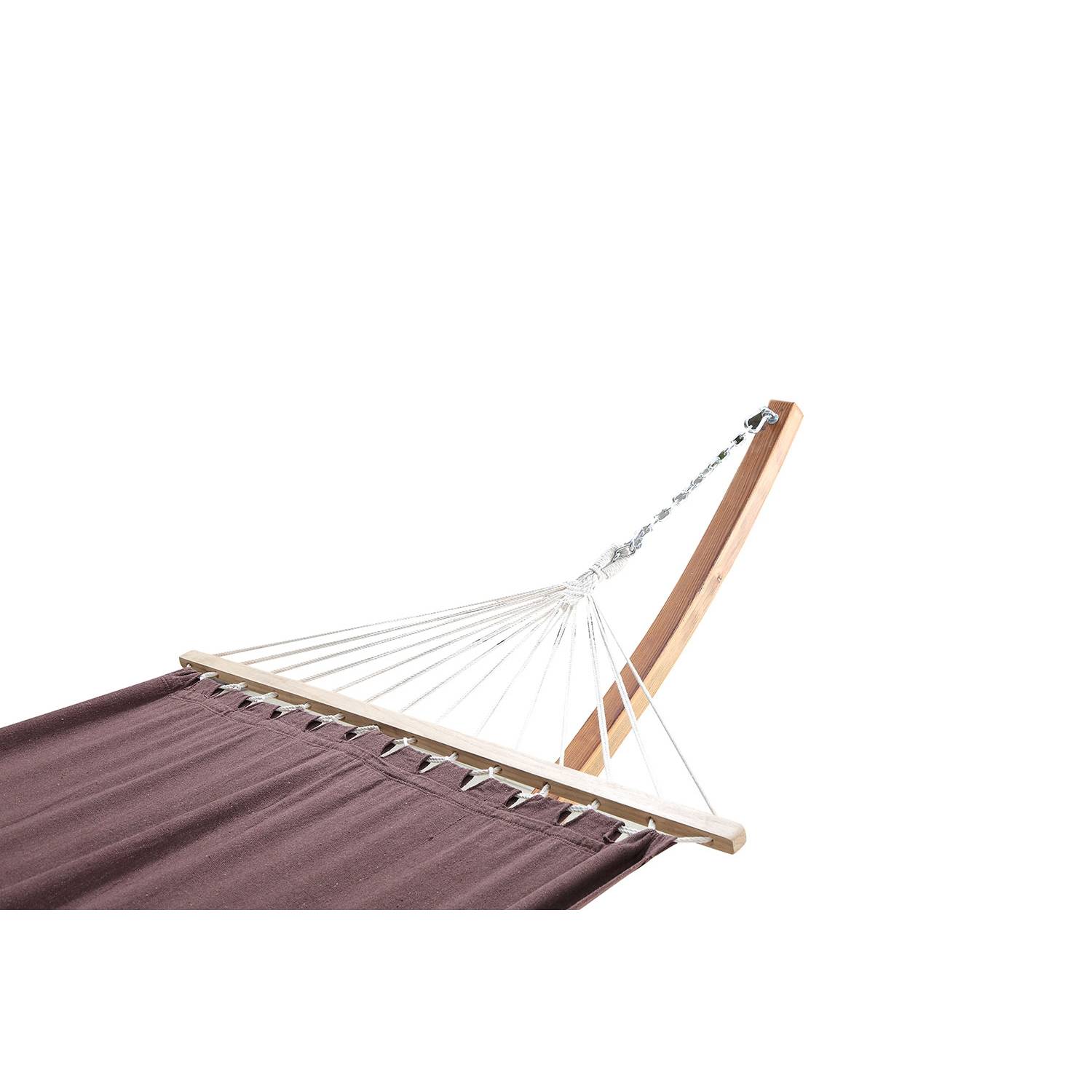 Concept Usine - Hamac avec auvent sur support 315 m en bois chocolat LAGOA - Image 6