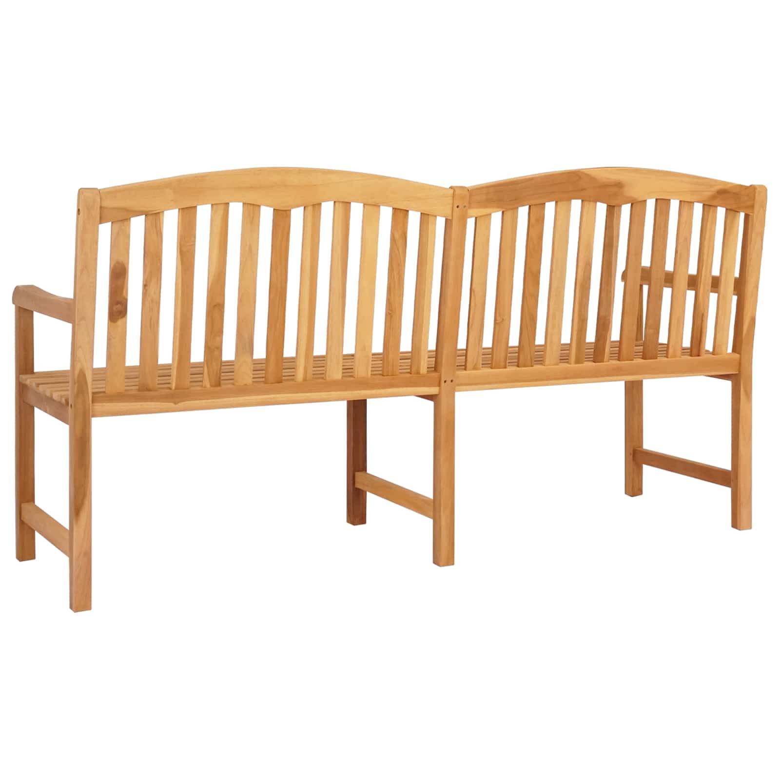 PANGIVO - Banc de jardin bois de teck naturel 150 x 60 x 90 cm, Poids:23.95kg - PANGIVO - Image 5