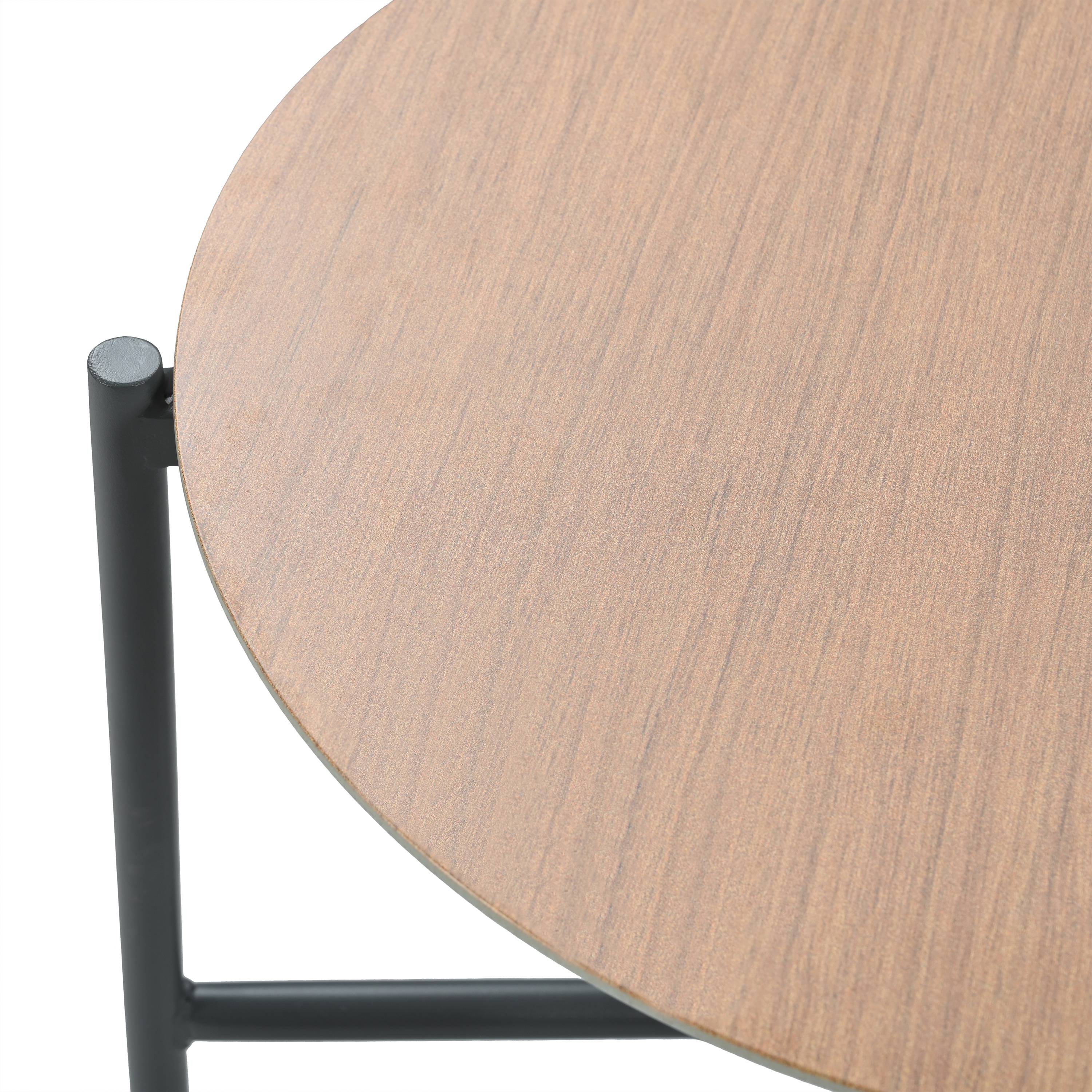 Salon de Jardin avec Canapé d'angle Table Basse et Pouf pour terrasse Polyester Gris - Image 6