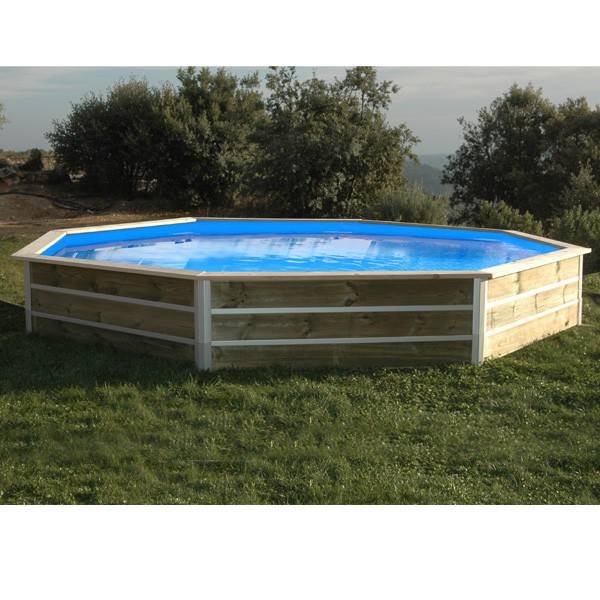 Water Clip - Piscine bois ronde - Ø 4,60 x H. 1,11 m LEYTE Water Clip - Image 1