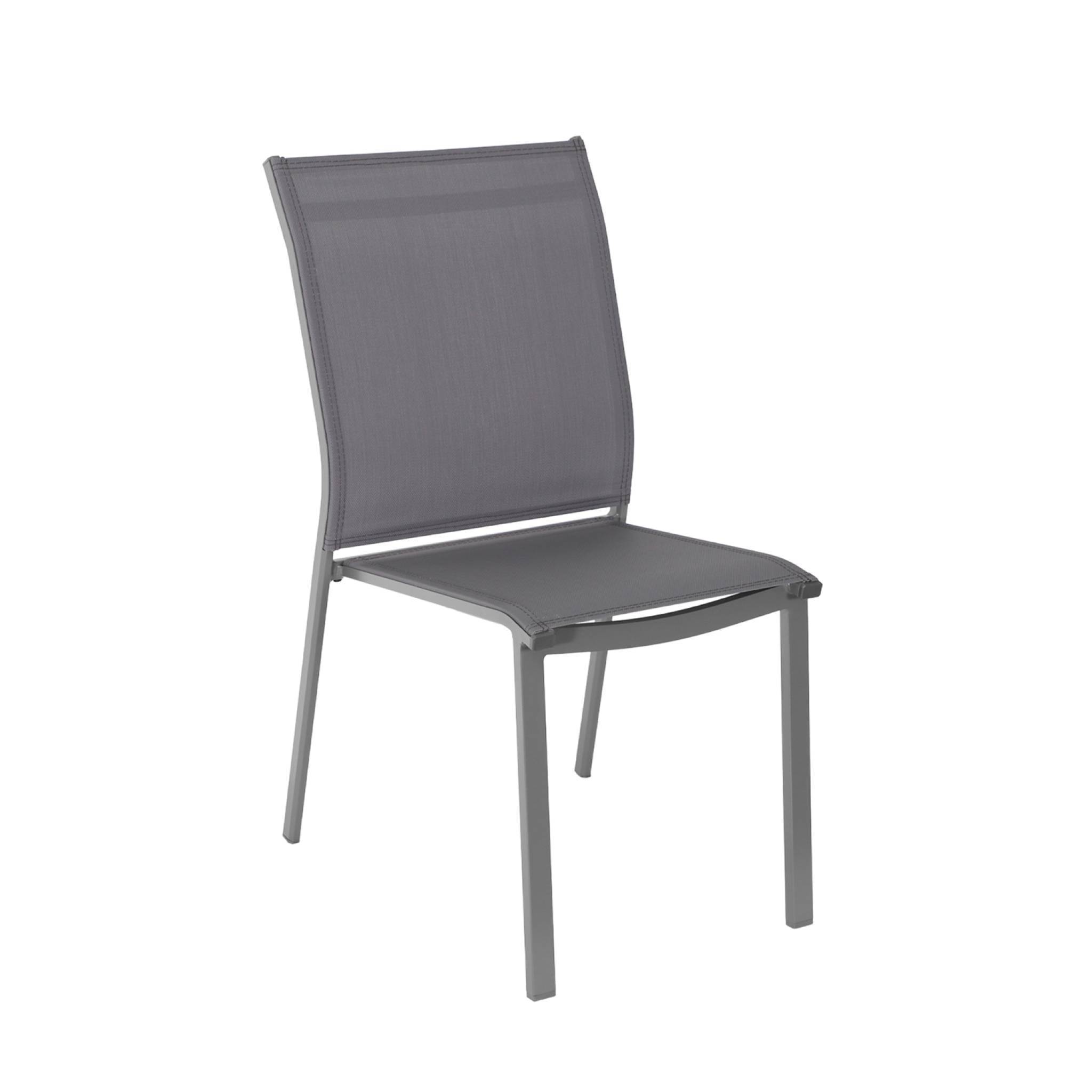 Table de jardin aluminium + 8 assises anthracite - Zaro / Buffalo | sweeek - Image 3