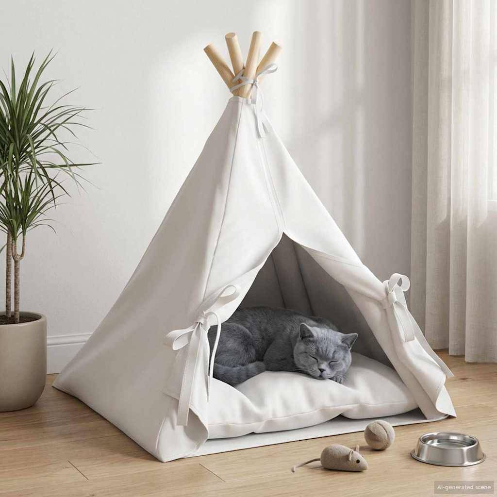 Vidaxl - Teepee pour animaux de compagnie avec coussin 50 x 50 x 60 cm vidaXL 42020253 - Image 1