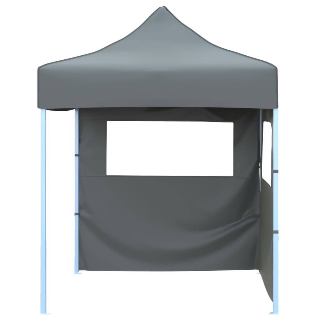 Tente de réception pliable acier anthracite 200 x 200 x 315 cm - PANGIVO - Image 2