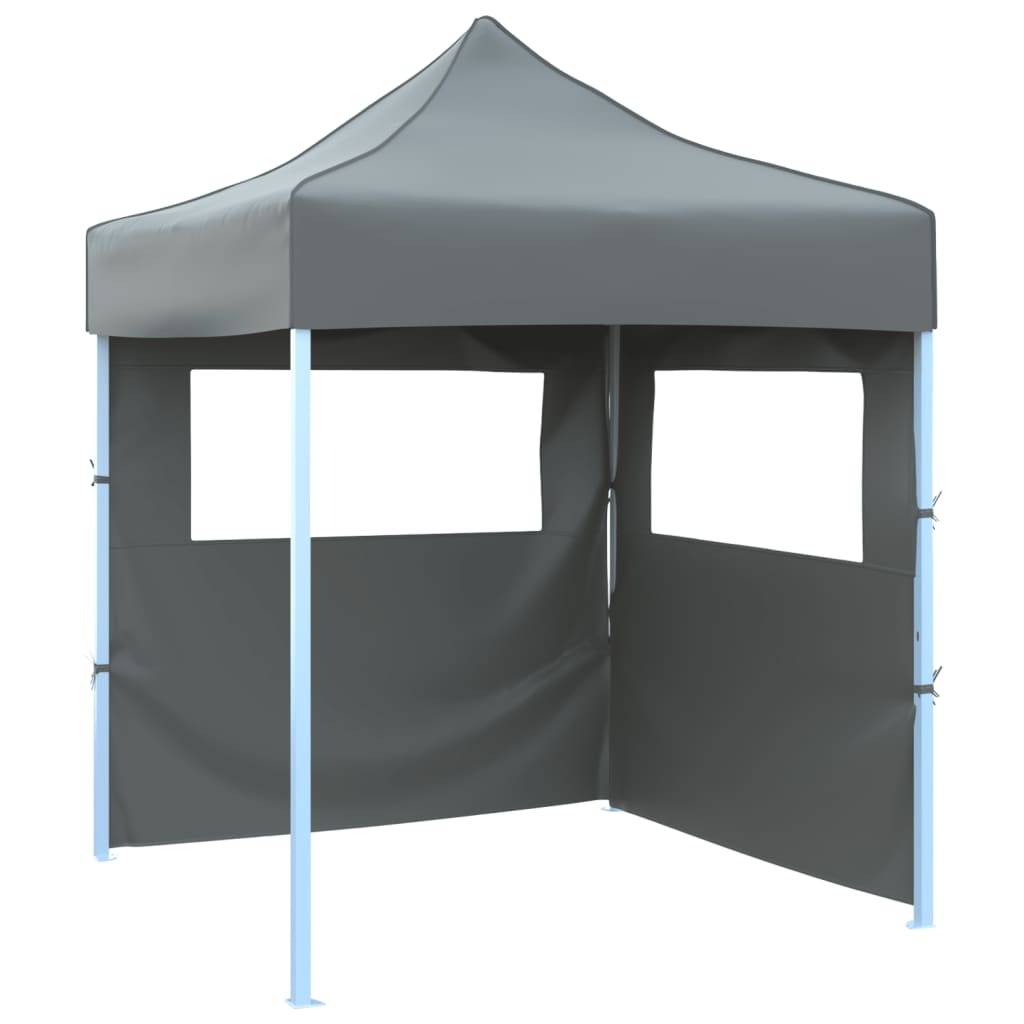 Tente de réception pliable acier anthracite 200 x 200 x 315 cm - PANGIVO - Image 1
