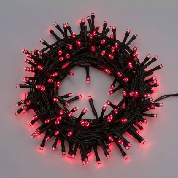 Lotti - Guirlande lumineuse rouge 12,5M 300 LED 8 jeux de lumière câble vert minuteur Lotti - Image 10