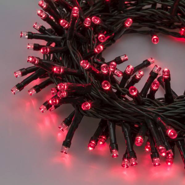 Lotti - Guirlande lumineuse rouge 12,5M 300 LED 8 jeux de lumière câble vert minuteur Lotti - Image 6