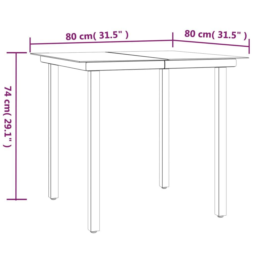 ComfortXL - Ensemble Bistro de Jardin 2 Personnes Résine Tressée Table Verre Noir et Crème – ComfortXL Outdoor Living - Image 10