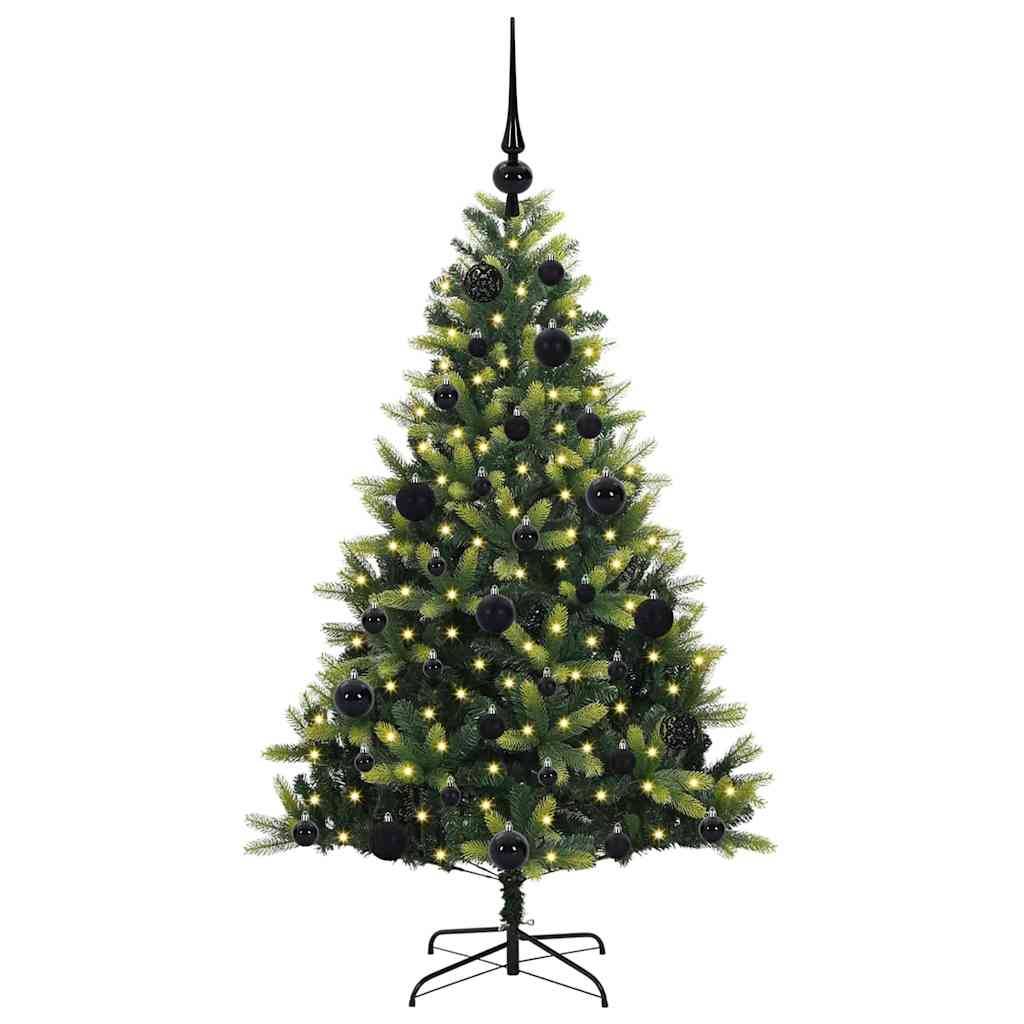 ComfortXL - Petit Sapin de Noël Artificiel Dense 120 cm, Lumière Chaude 150 LED et Décos Incluses – ComfortXL Outdoor Living - Image 3