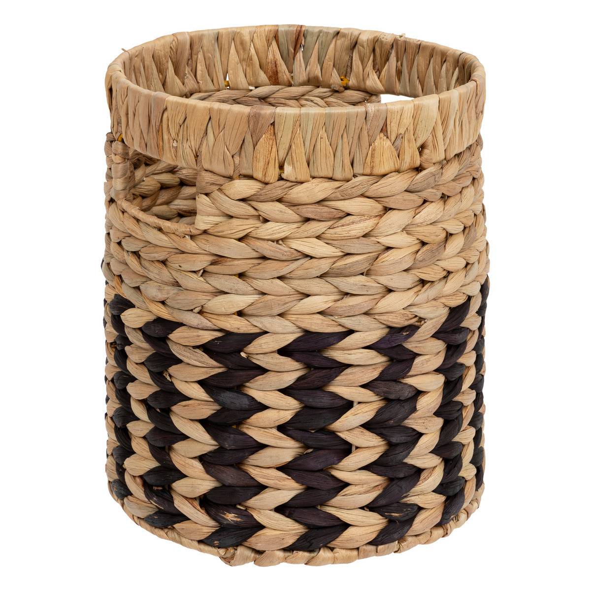 Lot de 3 Paniers de rangement Beige et Noir D 35 D 30 et D 26 cm - Image 4