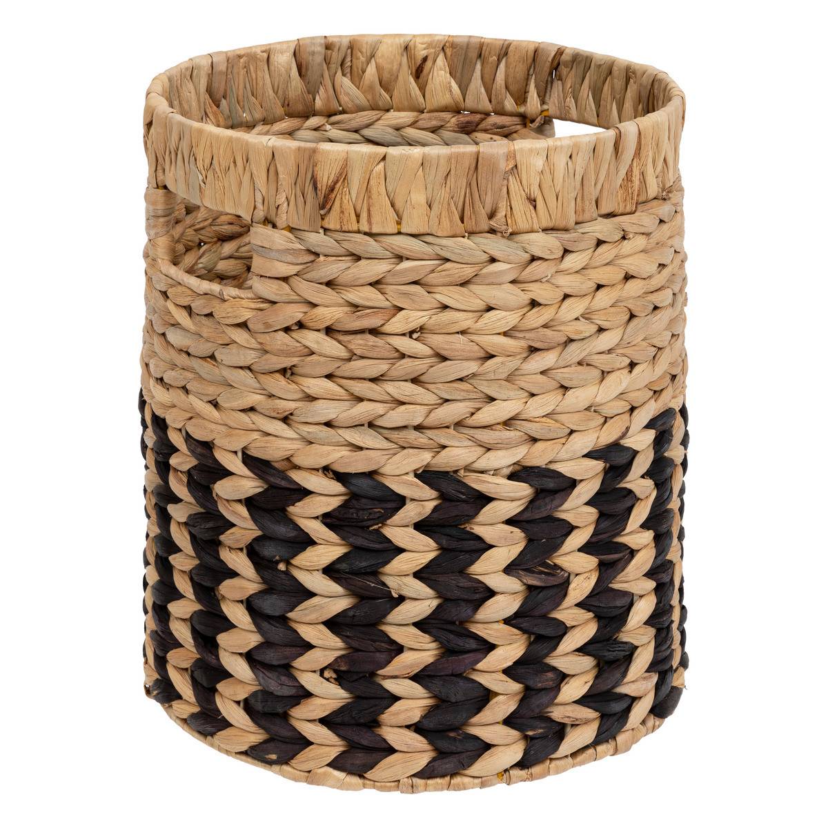 Lot de 3 Paniers de rangement Beige et Noir D 35 D 30 et D 26 cm - Image 3