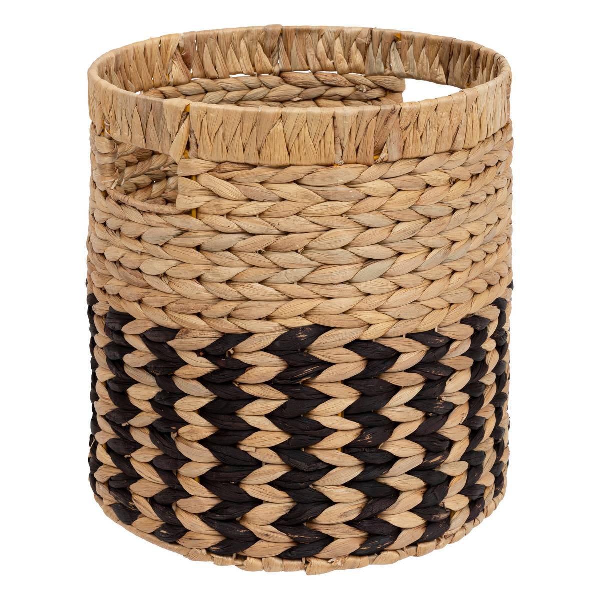 Lot de 3 Paniers de rangement Beige et Noir D 35 D 30 et D 26 cm - Image 2