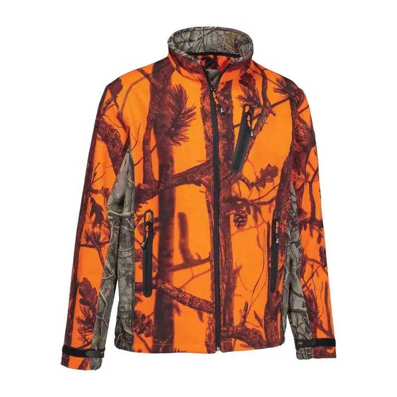 Blouson enfant Softshell Ghostcamo 3 poches polyester 6 à 16 ans Percussion - Image 2