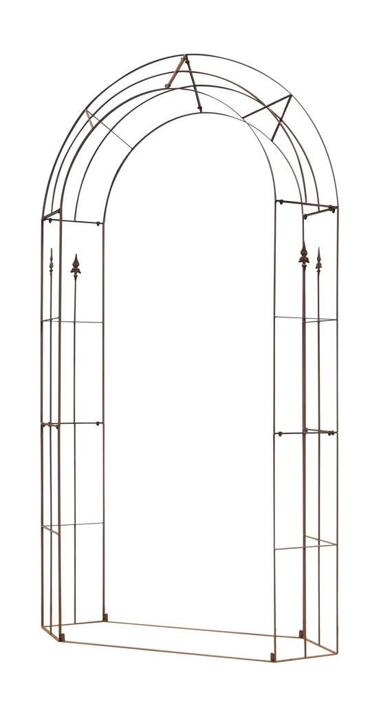 Louis Moulin - Arche Fleur de lys- 130x240x40 cm - rouille Louis Moulin - Image 1