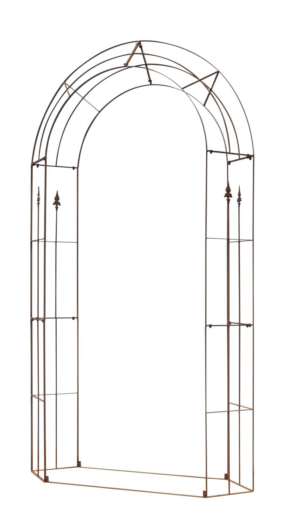 Louis Moulin - Arche Fleur de lys-  130x240x40 cm - rouille Louis Moulin - Image 1