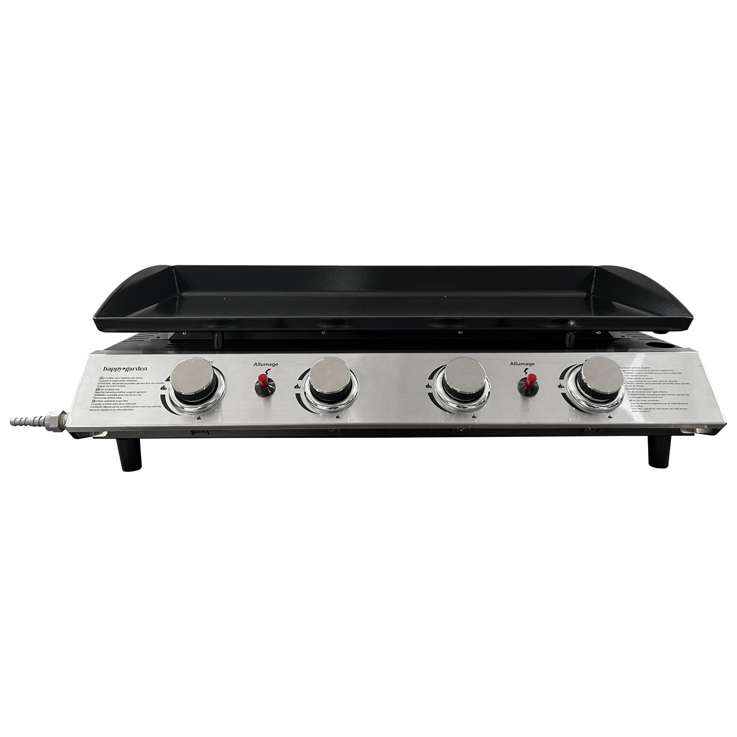Plancha au gaz VALENCIA - 4 brûleurs 10kW - HAPPY GARDEN - Image 1