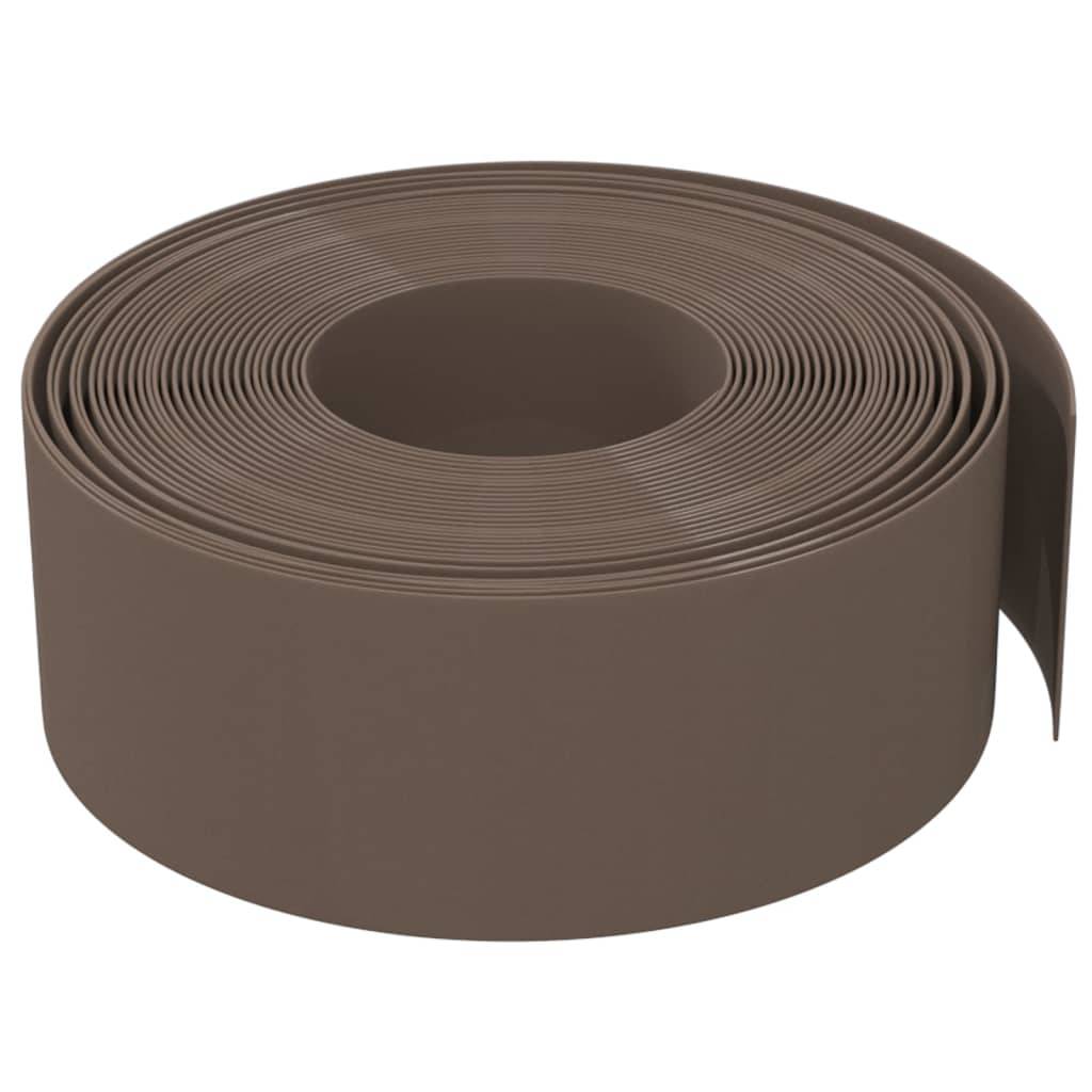 Bordure jardin polyéthylène aménagement extérieur séparation 10mx20cm brun - ComfortXL Outdoor Living - Image 4