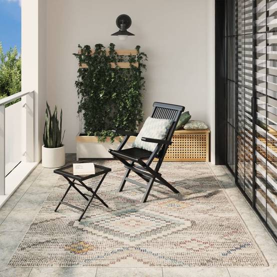 Tapis de terrasse - Tapis ARBIZU intérieur extérieur design vintage 200x280 cm-JU597 - Image 2