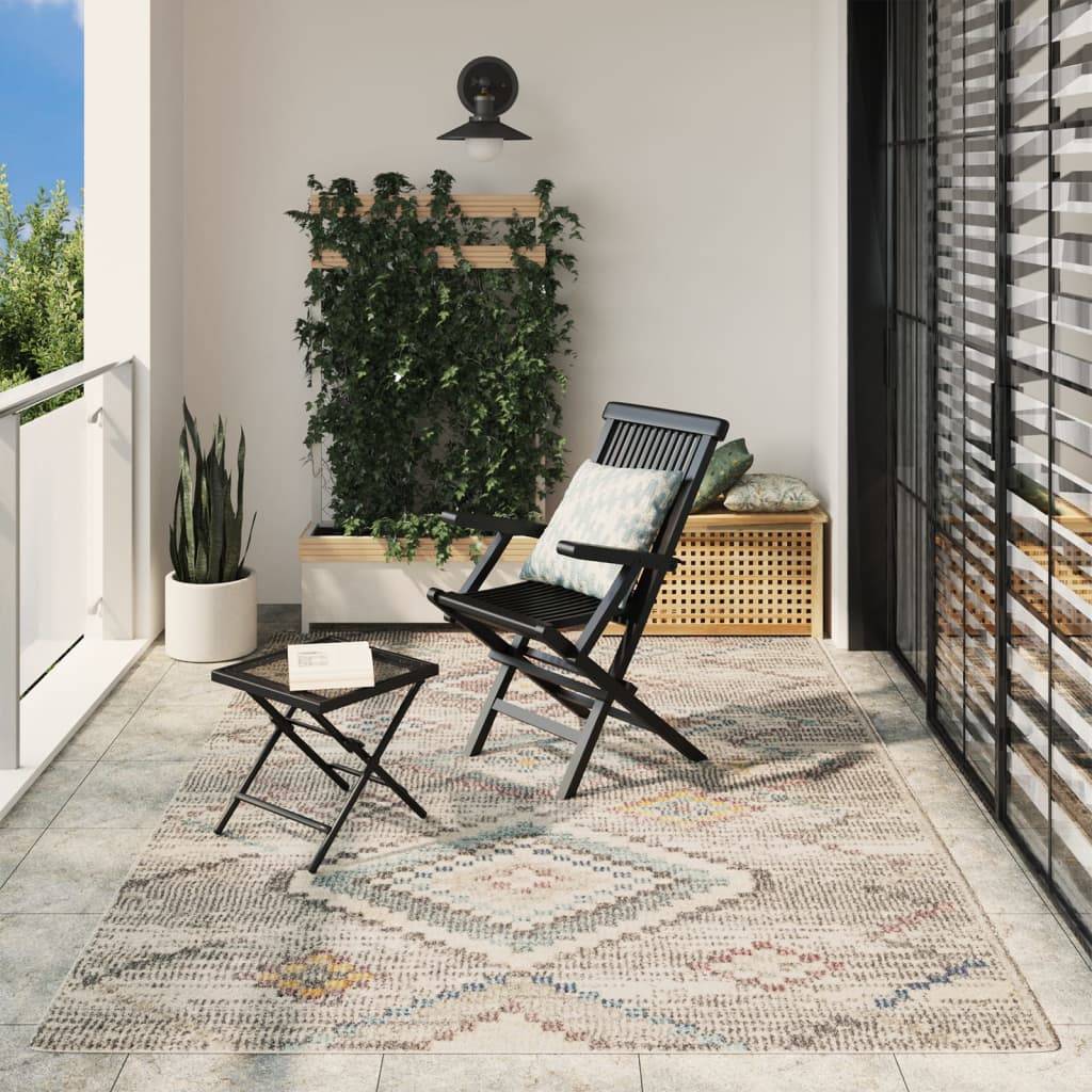 Tapis de terrasse - Tapis ARBIZU intérieur extérieur design vintage 200x280 cm-JU597 - Image 2
