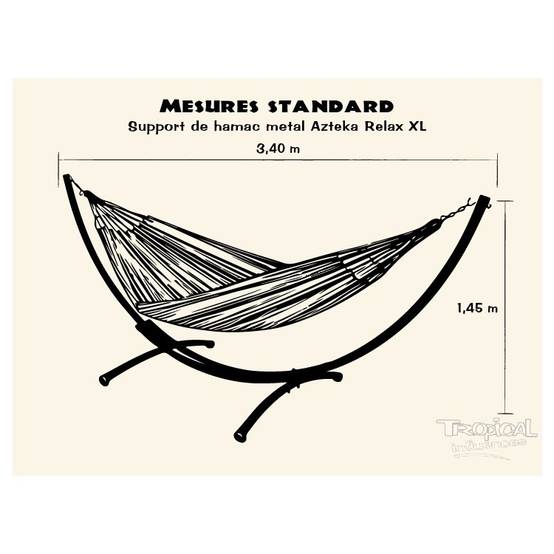 Tropical Hamac - Hamac sur pied Azteka XL Choco Oro - Tropical Hamac - Image 7