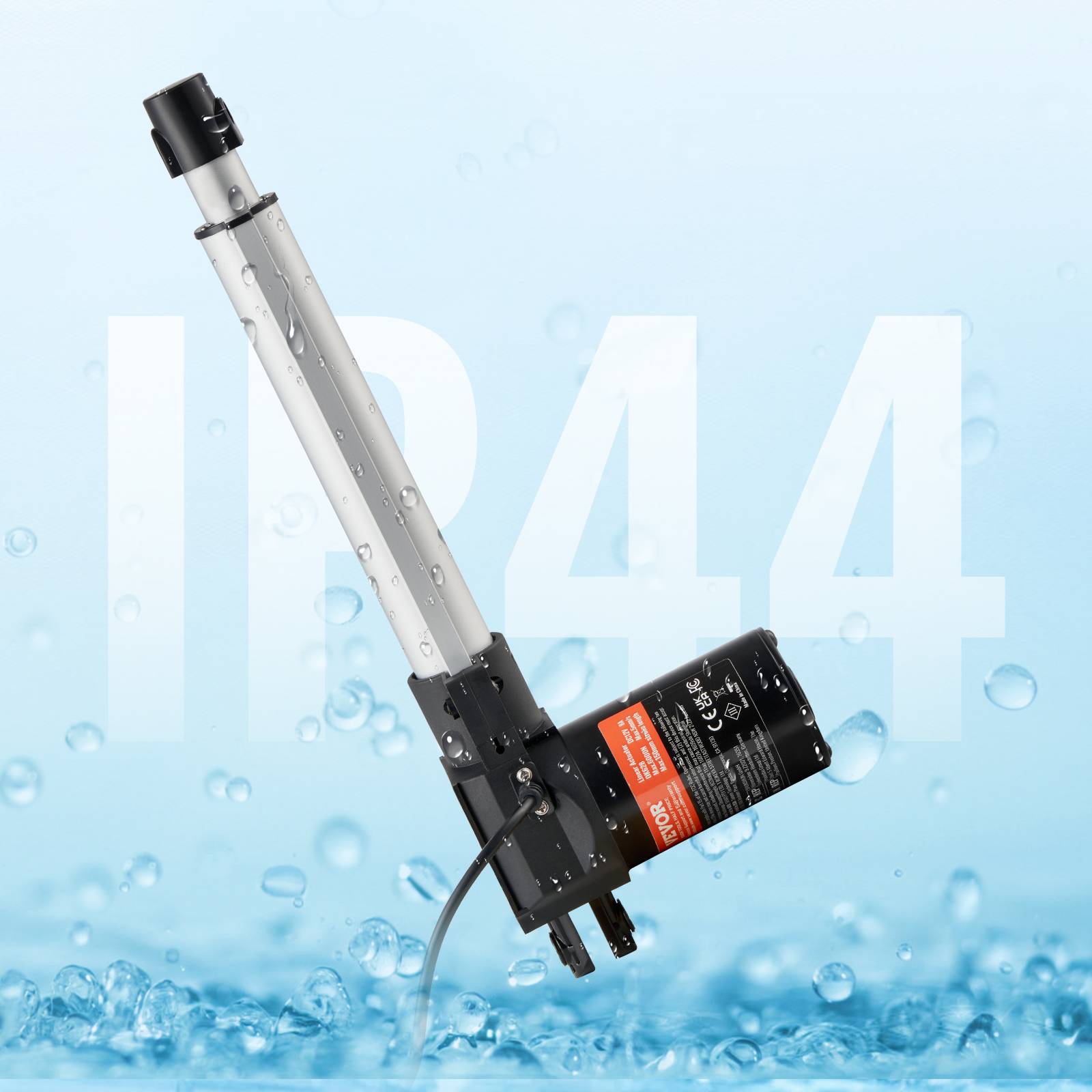 VEVOR Actionneur linéaire 12V 200mm 6000N 5mm/s, IP44, pour portes électriques, machines industrielles, navires. - Image 8