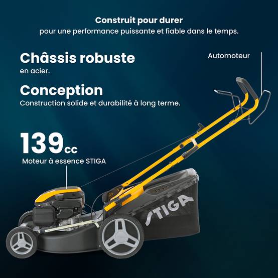 Stiga - Tondeuse Combi 48 S, moteur 139 cm³, largeur 46 cm, bac 60 litres - STIGA - Image 2