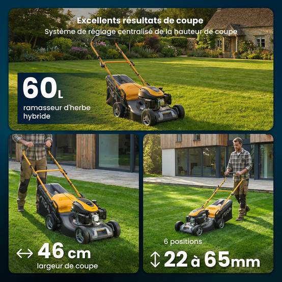 Stiga - Tondeuse Combi 48 S, moteur 139 cm³, largeur 46 cm, bac 60 litres - STIGA - Image 4
