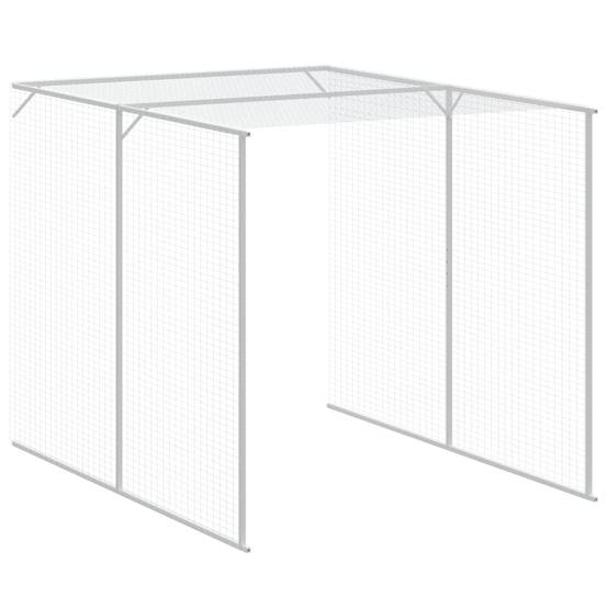 Vidaxl - Poulailler avec cour anthracite 165x455x181 cm acier galvanisé vidaXL 3189109 - Image 8