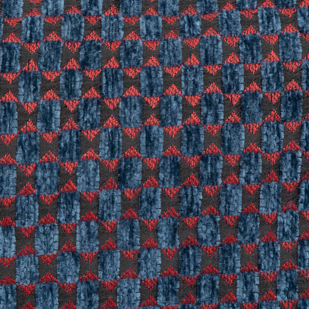 Atmosphera - Coussin décoratif jacquard chenille Bleu Egéen 30 x 50 cm - Image 4