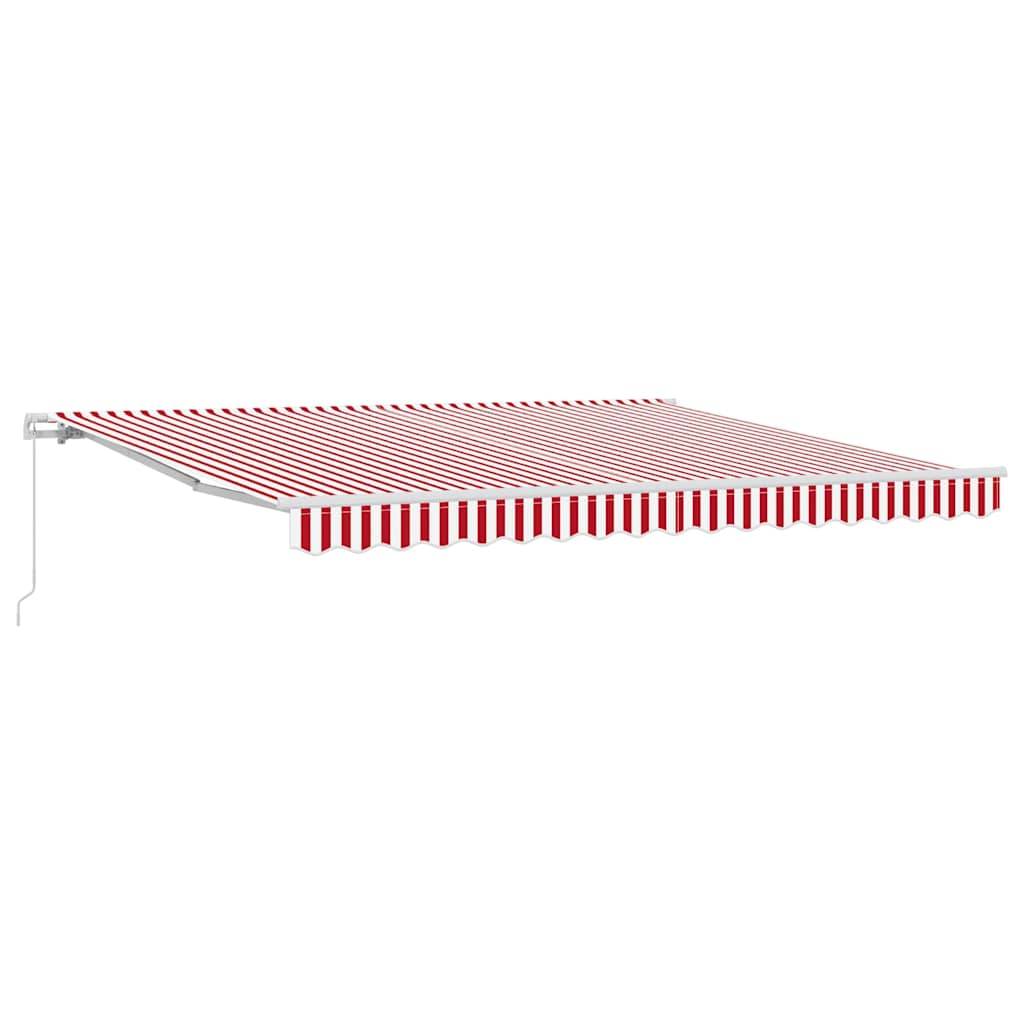 Vidaxl - Auvent rétractable Rouge et Blanc 400 × 350 cm vidaXL 3330751 - Image 2