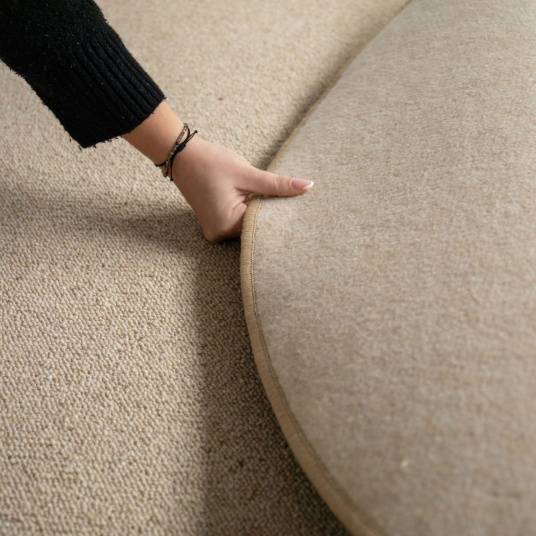 Decoweb - Tapis ovale en laine - Mallow - Beige - 160 x 230 cm - Decoweb - Image 5