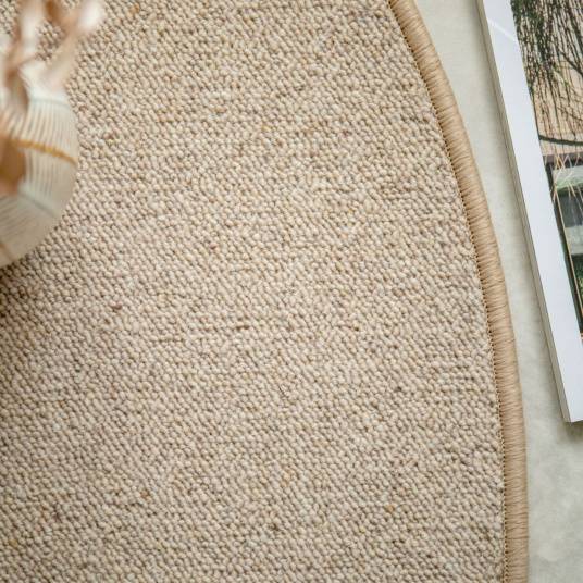 Decoweb - Tapis ovale en laine - Mallow - Beige - 160 x 230 cm - Decoweb - Image 6