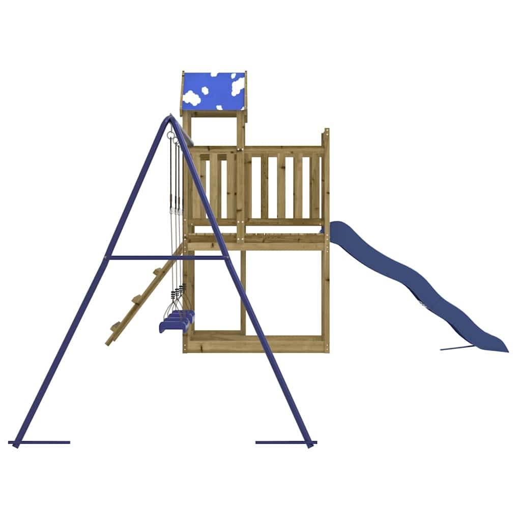 Aire de jeux d'extérieur - Jeu Plein air enfant bois de pin imprégné rj26 - Image 5