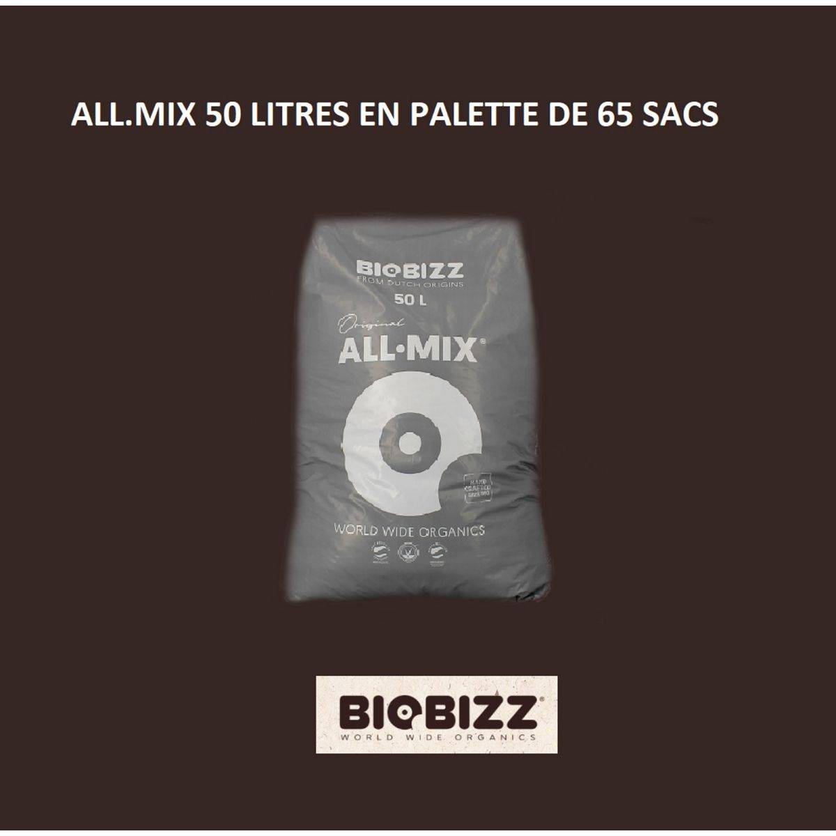 ALL MIX 50 litres Biobizz en palette de 65 sacs