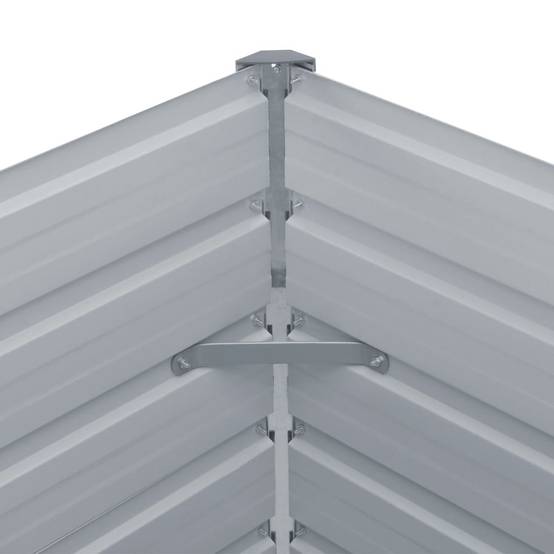 Vidaxl - Jardinière 100 x 100 x 45 cm Acier galvanisé Anthracite vidaXL 47024 - Image 5