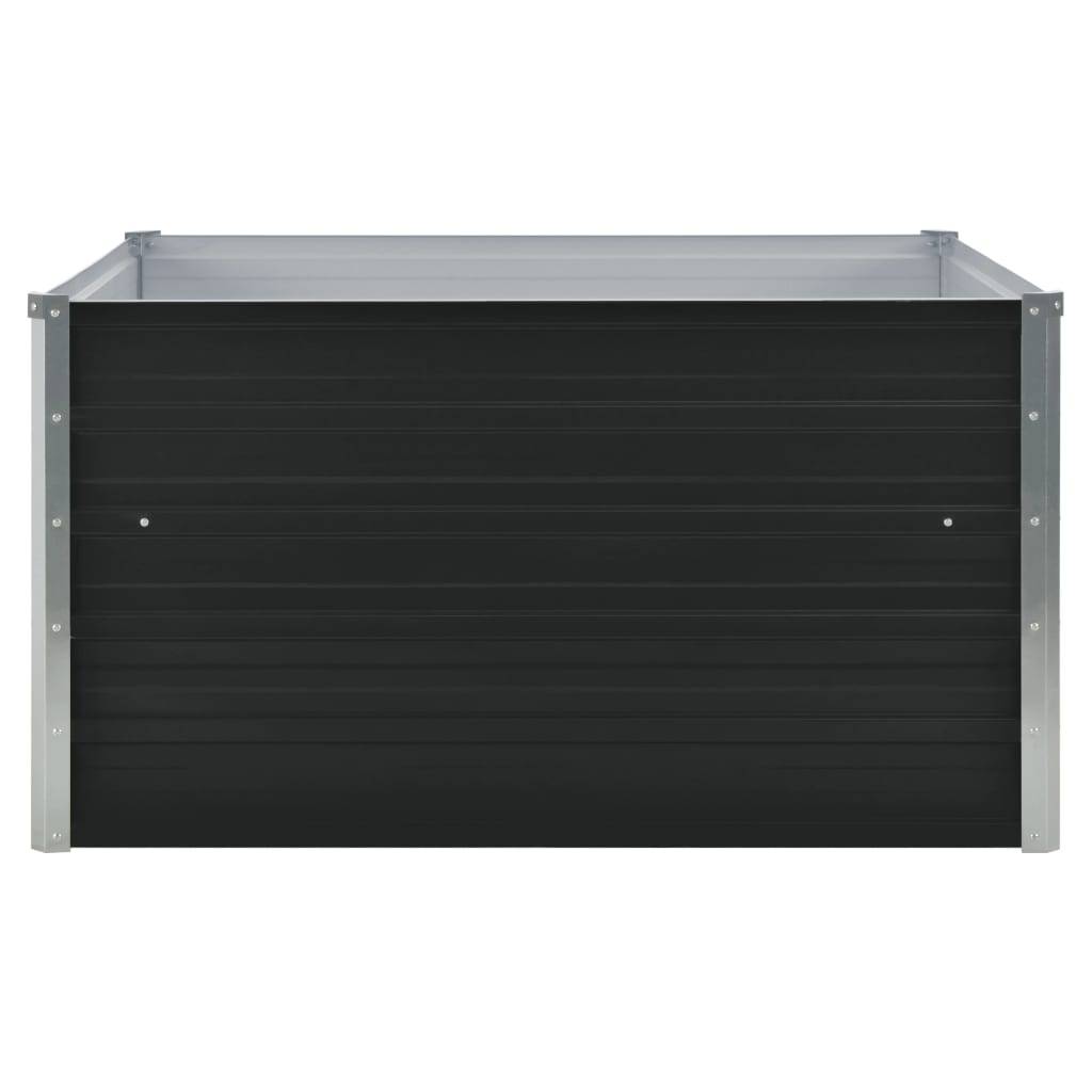 Vidaxl - Jardinière 100 x 100 x 45 cm Acier galvanisé Anthracite vidaXL 47024 - Image 6