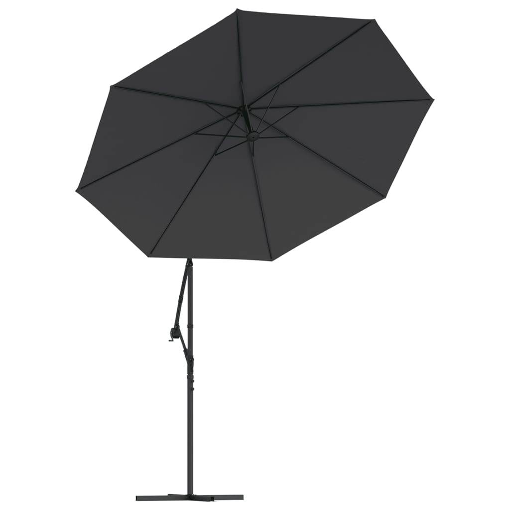 Voile de parasol - accessoire parasol - Tissu de remplacement pour parasol déporté noir 300 cm - MEUBLE PRO - Image 6