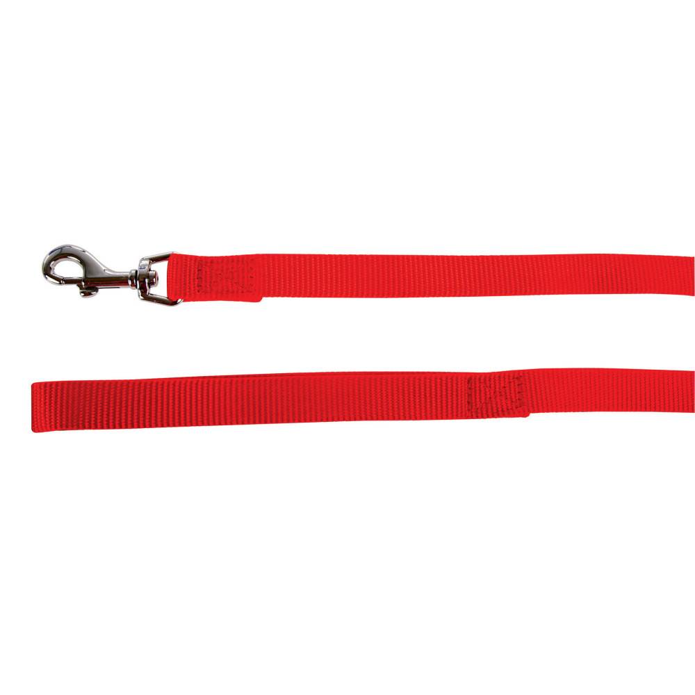 Zolux - Laisse nylon 1 m x 15 mm  rouge pour chien - Image 1