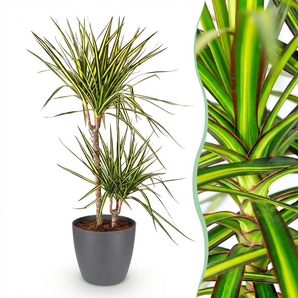Dracaena Sunray - Pot de 21cm - Gris - Plantes d'intérieur - Image 1