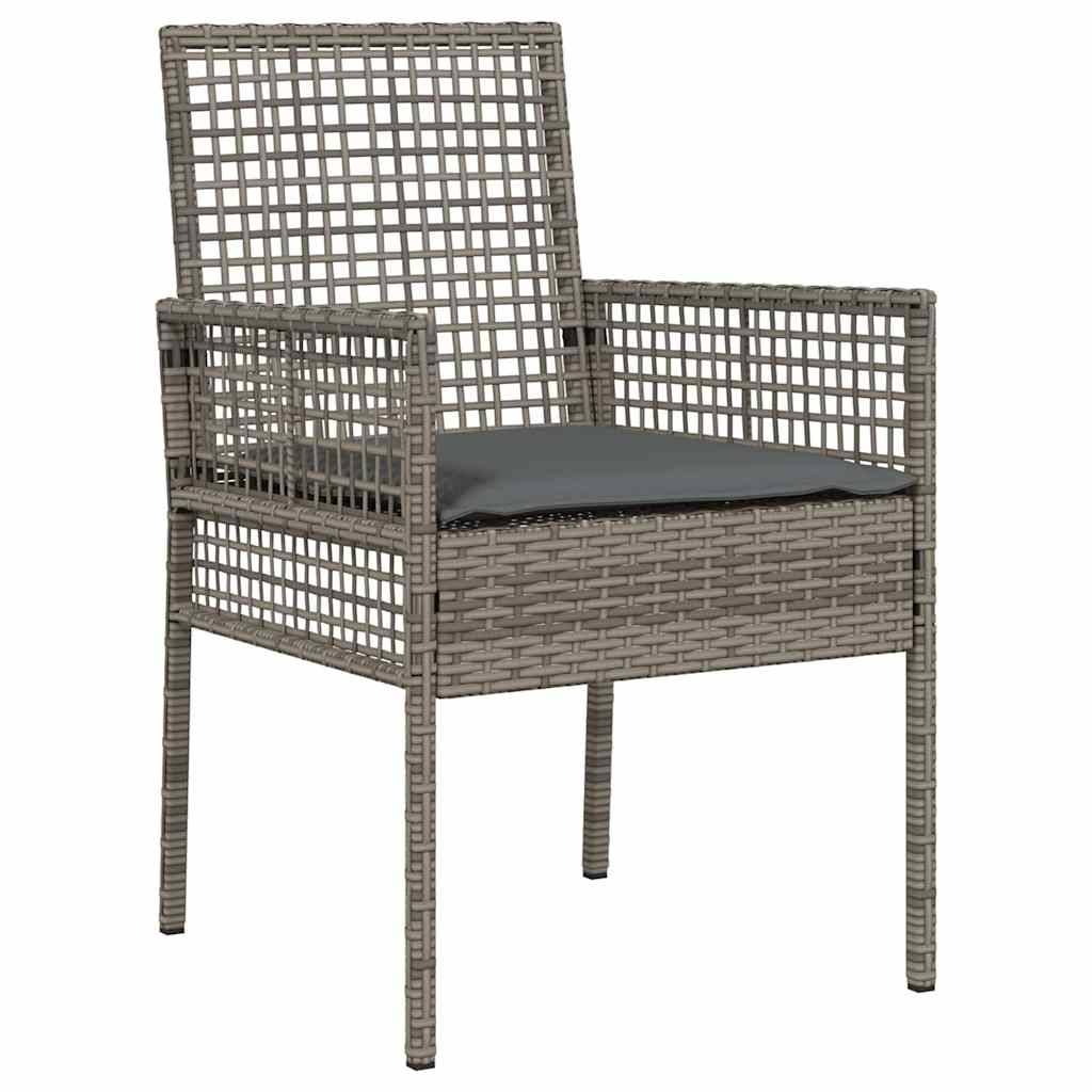 PANGIVO - Chaise de jardin polyrotin gris 55 x 53 x 85 cm (2 pcs) - PANGIVO - Image 4
