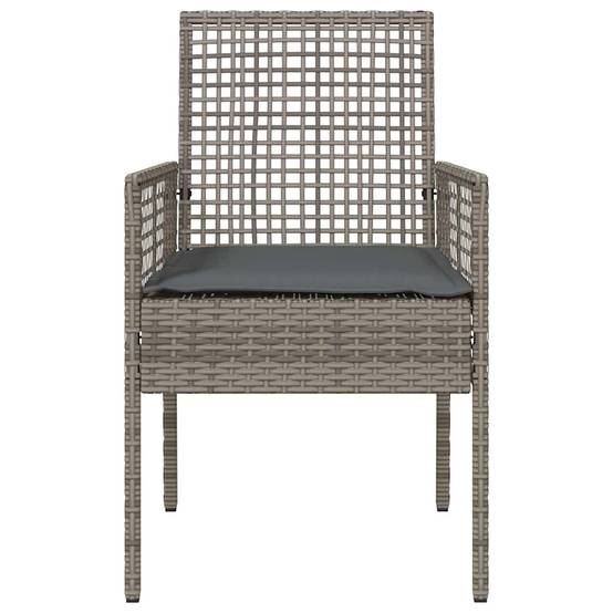 PANGIVO - Chaise de jardin polyrotin gris 55 x 53 x 85 cm (2 pcs) - PANGIVO - Image 5