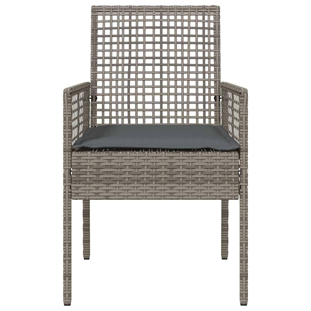 PANGIVO - Chaise de jardin polyrotin gris 55 x 53 x 85 cm (2 pcs) - PANGIVO - Image 5