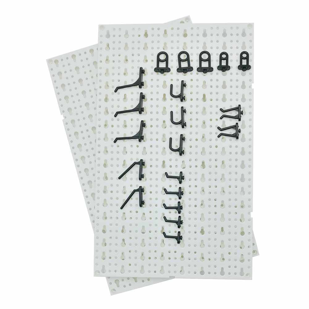 Panneaux muraux de rangement pour outils + crochets - Image 3