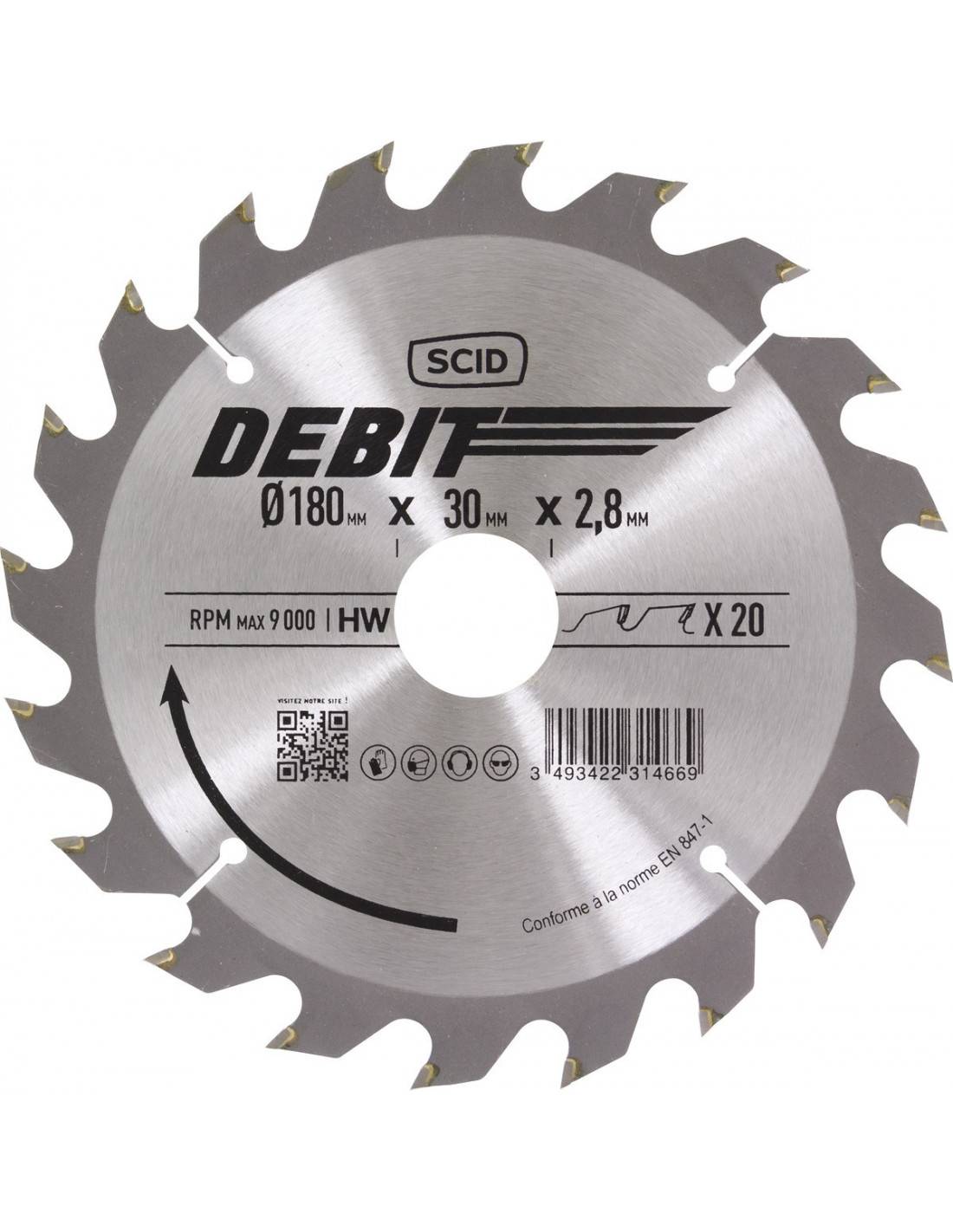 Lame Scie Circulaire Scid Coupe Rapide Bois - Scid