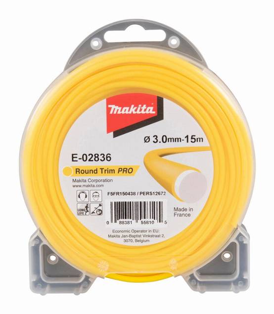Bobine fil rond Ø3 mm x 15 m MAKITA pour débroussailleuses - E-02836 - Image 1