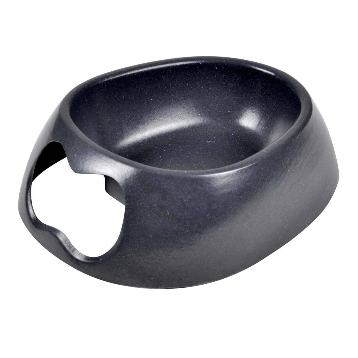 Gamelle pour Chien & Chat "Bambou" 16cm Anthracite - Image 1