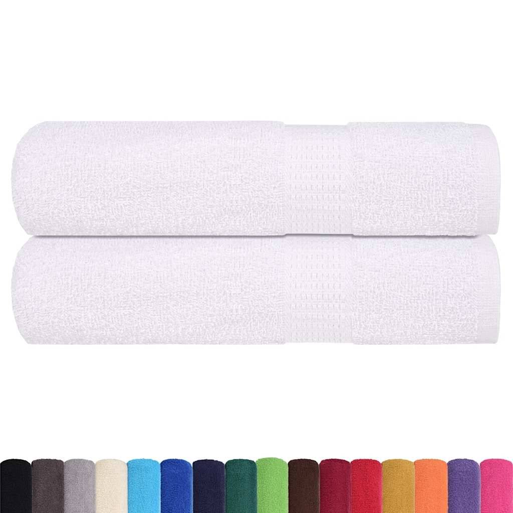 Nappe / serviette coton blanc 70 x 140 cm - Prolenta premium p317.3 - Image 1